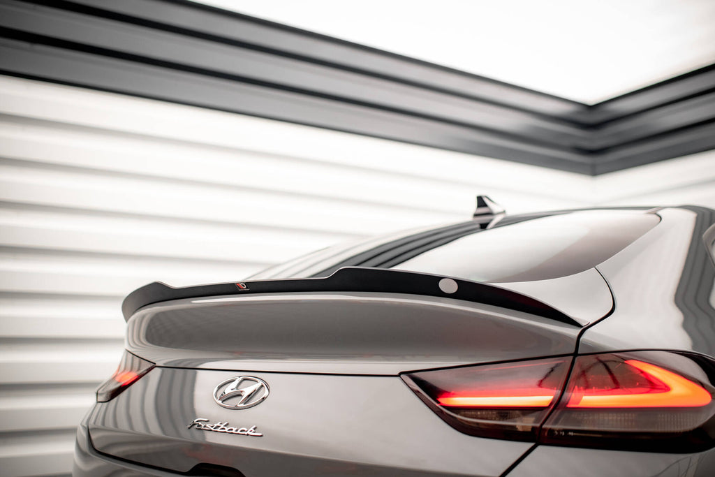 Maxton Design Spoiler CAP passend für Hyundai I30 Fastback N-Line Mk3 schwarz Hochglanz