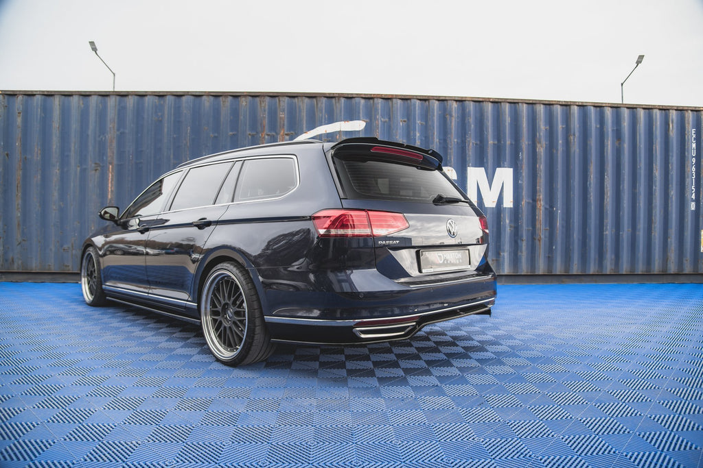 Maxton Design Heckansatz VW Passat B8 schwarz Hochglanz für Volkswagen Passat Mk8 (B8)