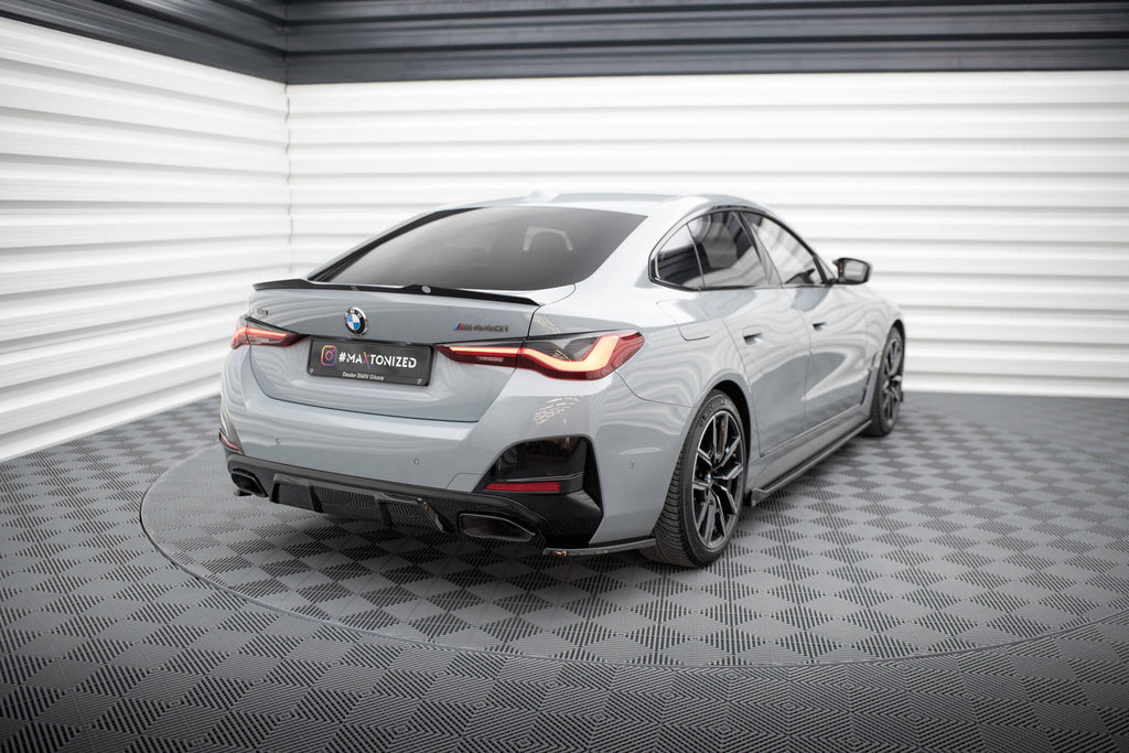 Maxton Design Heck Ansatz Flaps Diffusor V.1 passend für BMW M440i Gran Coupe G26 schwarz Hochglanz