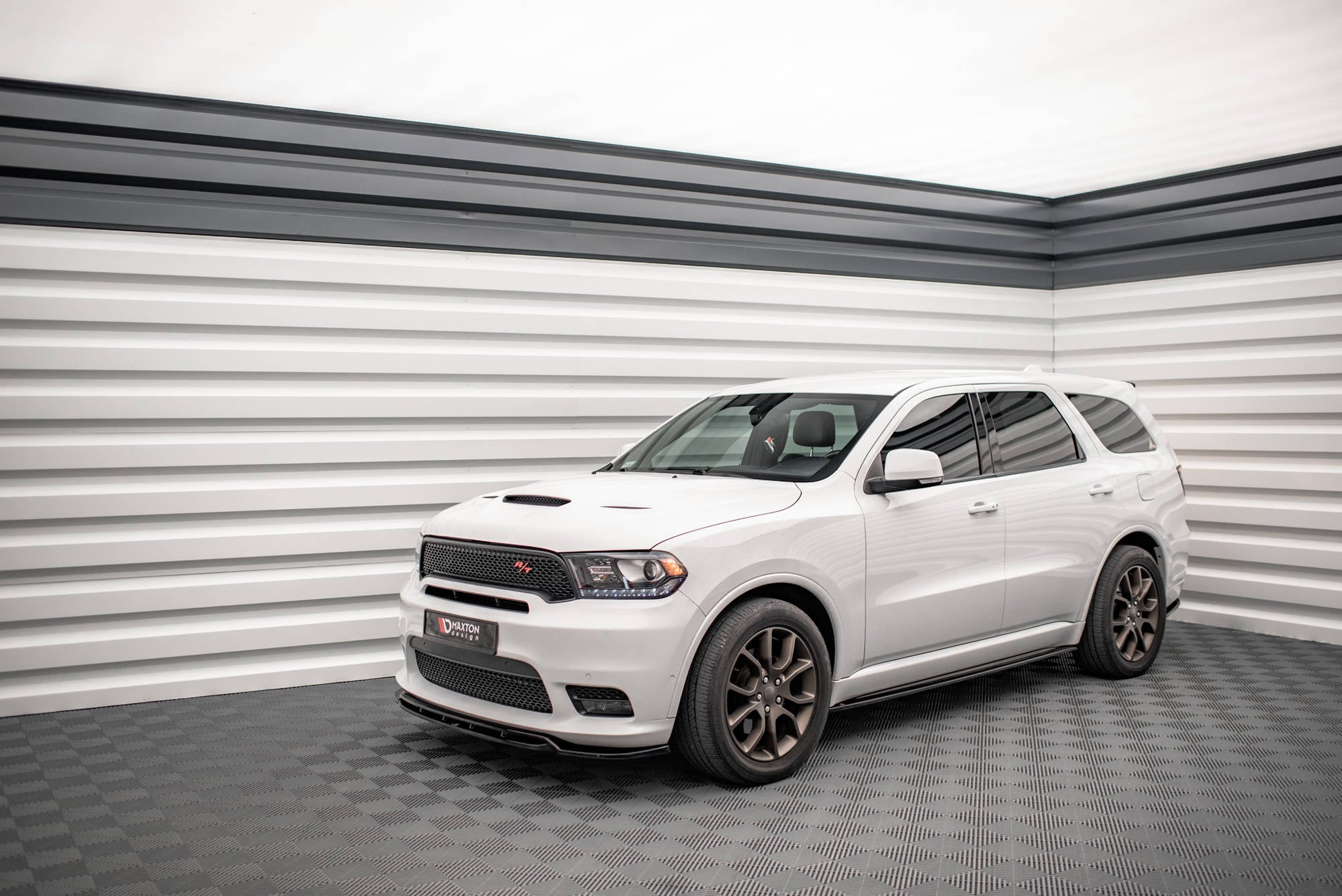 Maxton Design Street+ Seitenschweller Leisten passend für Dodge Durango RT Mk3 schwarz Hochglanz