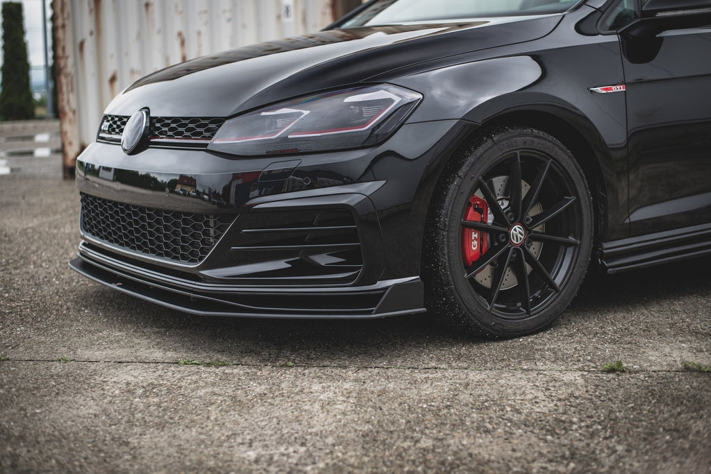 Maxton Design Street Pro Street+ Spoilerlippe Front Ansatz passend für / Frontansatz VW Golf 7 GTI TCR