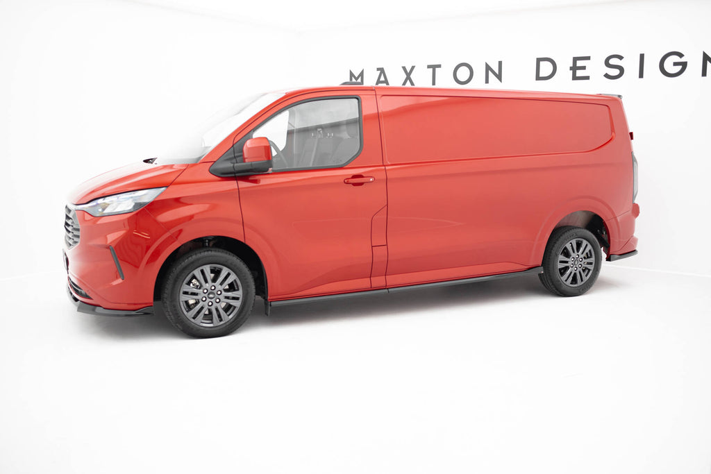 Maxton Design Street+ Seitenschweller Leisten passend für VW Transporter L1 T7 schwarz Hochglanz