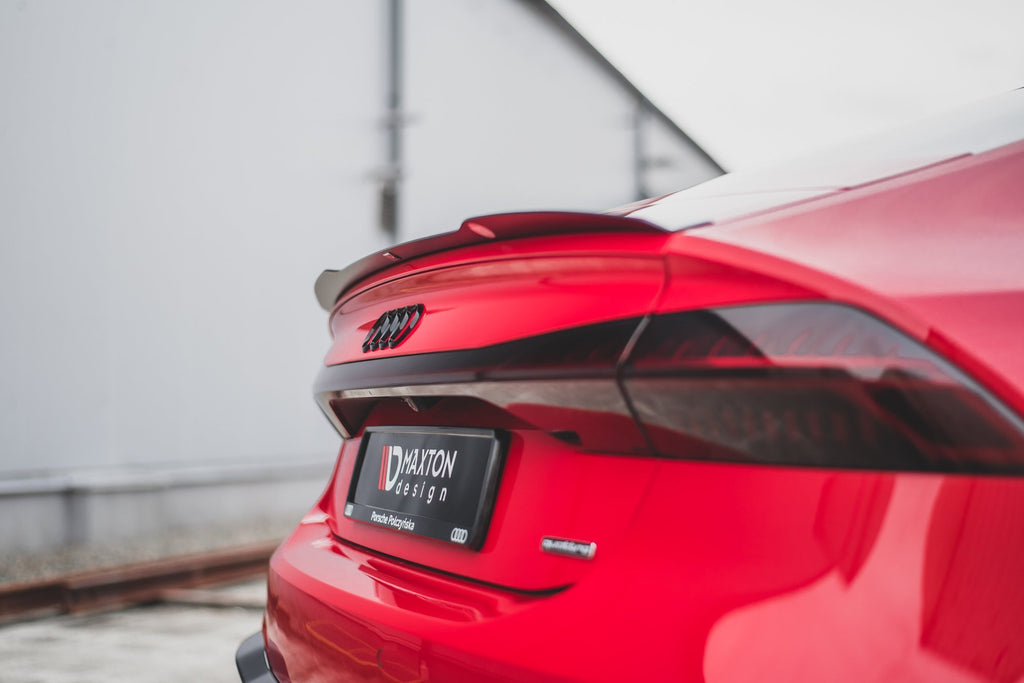 Maxton Design Spoiler CAP passend für Audi A7 C8 / C8 S-Line / S7 C8 / RS7 C8 schwarz Hochglanz