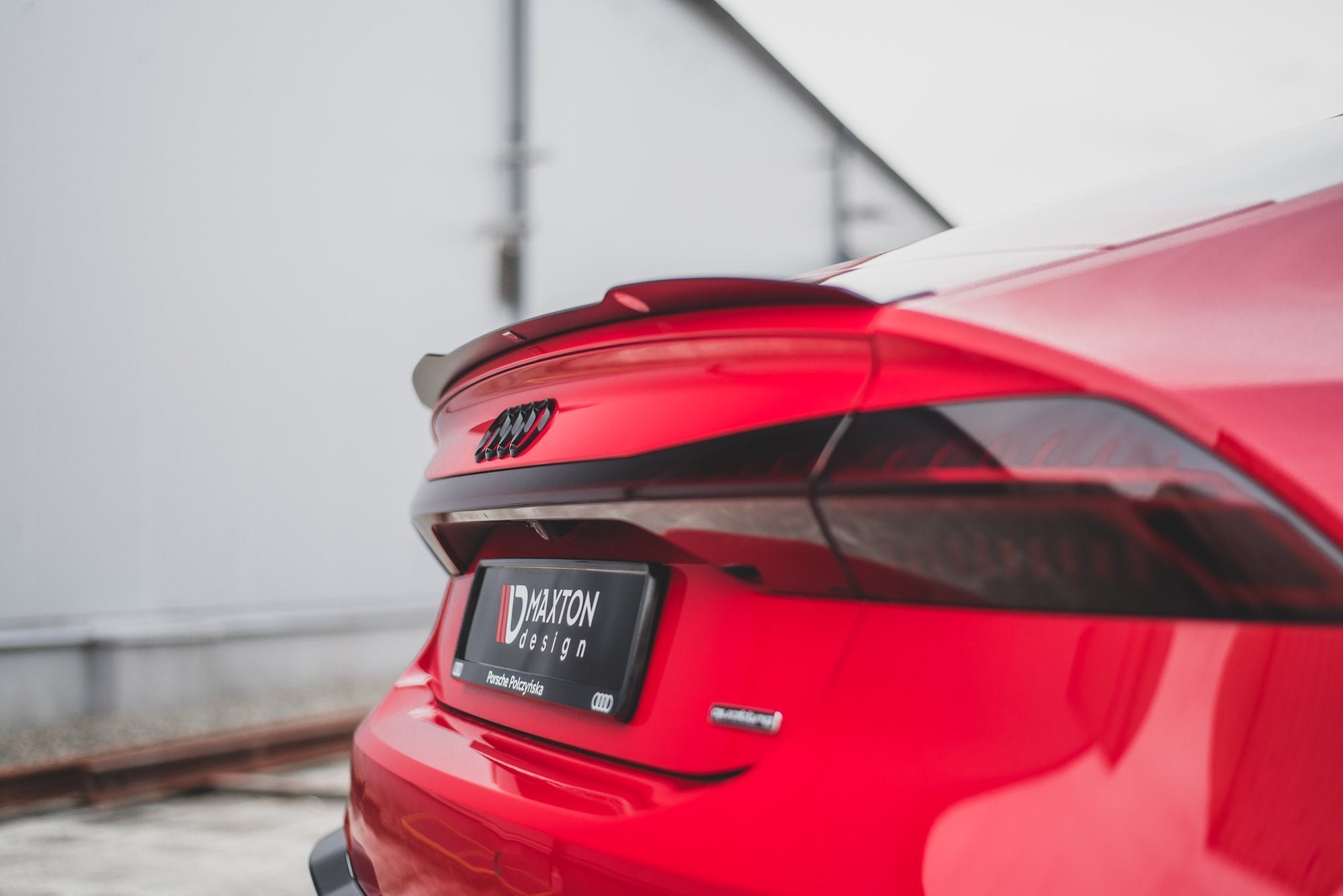 Maxton Design Spoiler CAP passend für Audi A7 C8 / C8 S-Line / S7 C8 / RS7 C8 schwarz Hochglanz