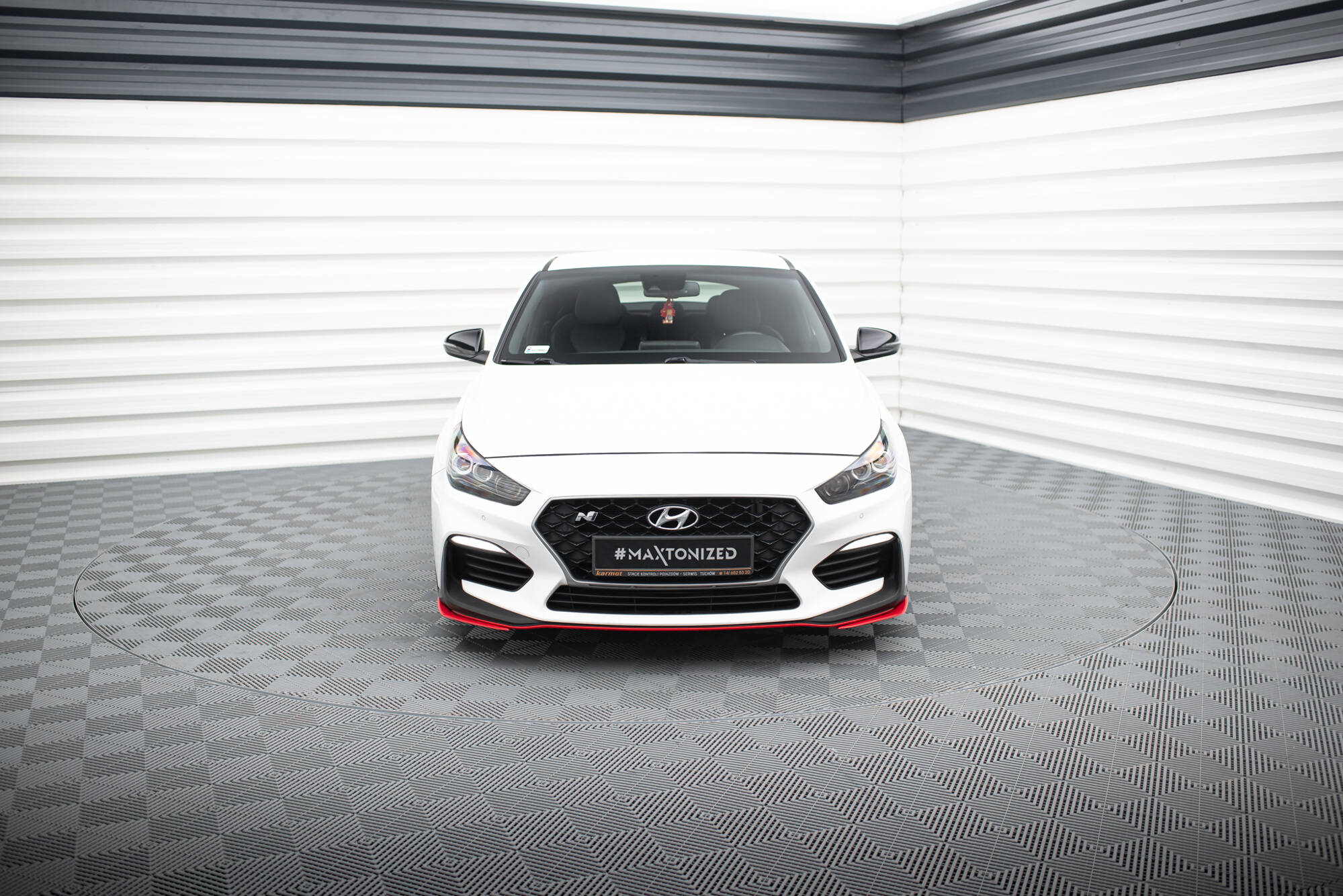 Maxton Design Street+ Spoilerlippe Front Ansatz passend fürs Hyundai I30 N Mk3 Hatchback / Fastback für Hyundai I30 N Mk3
