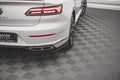Maxton Design Heck Ansatz Flaps Diffusor passend für VW Arteon R-Line Limousine / Shooting Brake Mk1 Facelift schwarz Hochglanz