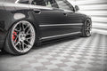 Maxton Design Street+ Seitenschweller Leisten passend für Audi S8 D3 schwarz Hochglanz