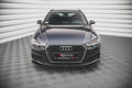 Maxton Design Street+ Spoilerlippe Front Ansatz V.2 passend für Audi A4 B9 schwarz Hochglanz