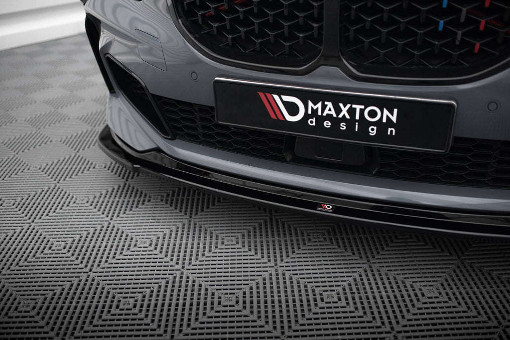 Maxton Design Street+ Spoilerlippe Front Ansatz passend für BMW 1er M-Paket/ M135i / 128ti F40 schwarz Hochglanz