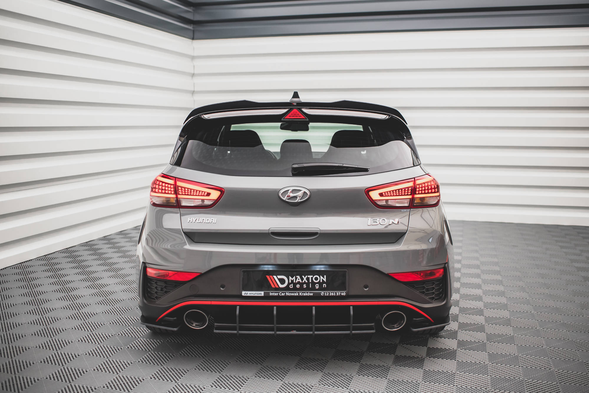 Maxton Design Street Pro Heck Ansatz Flaps Diffusor passend für Hyundai I30 N Hatchback Mk3 Facelift