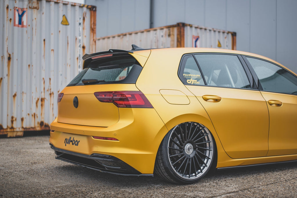 Maxton Design Spoiler CAP V.1 passend für VW Golf Hatchback Mk8 / Mk8 Facelift schwarz Hochglanz