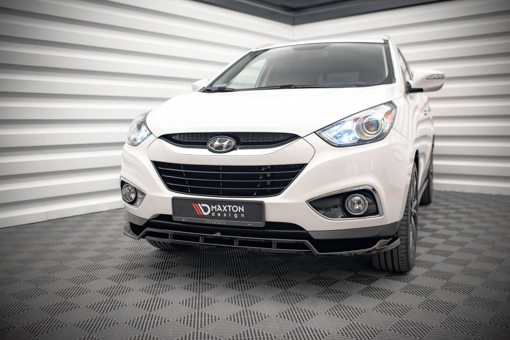 Maxton Design Street+ Spoilerlippe Front Ansatz passend für Hyundai ix35 Mk1 schwarz Hochglanz