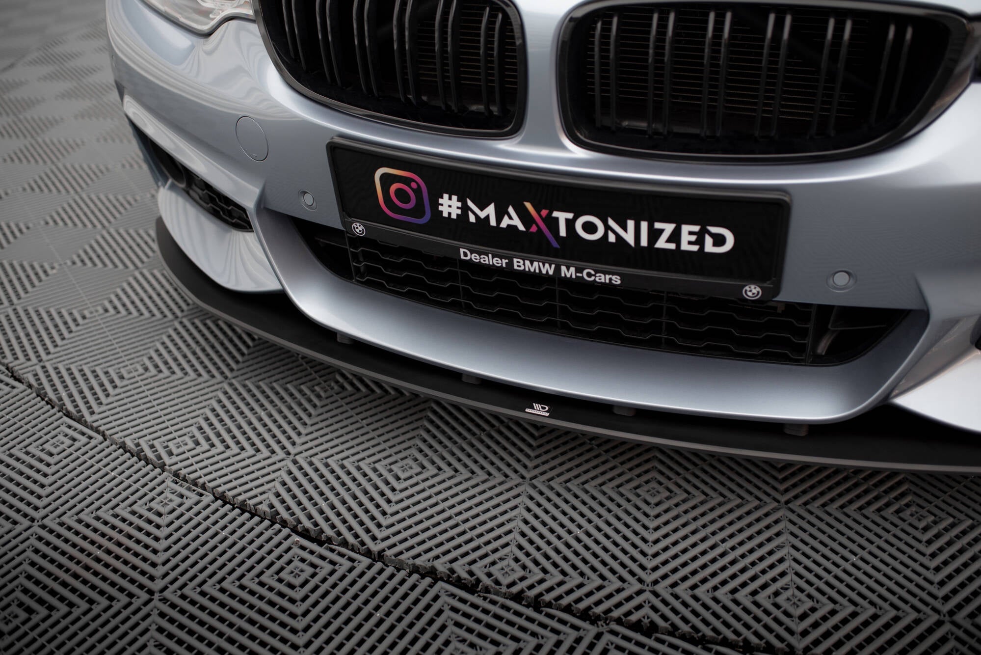 Maxton Design Street Pro Street+ Spoilerlippe Front Ansatz passend für BMW 4er Coupe / Gran Coupe / Cabrio M-Paket F32 / F36 / F33