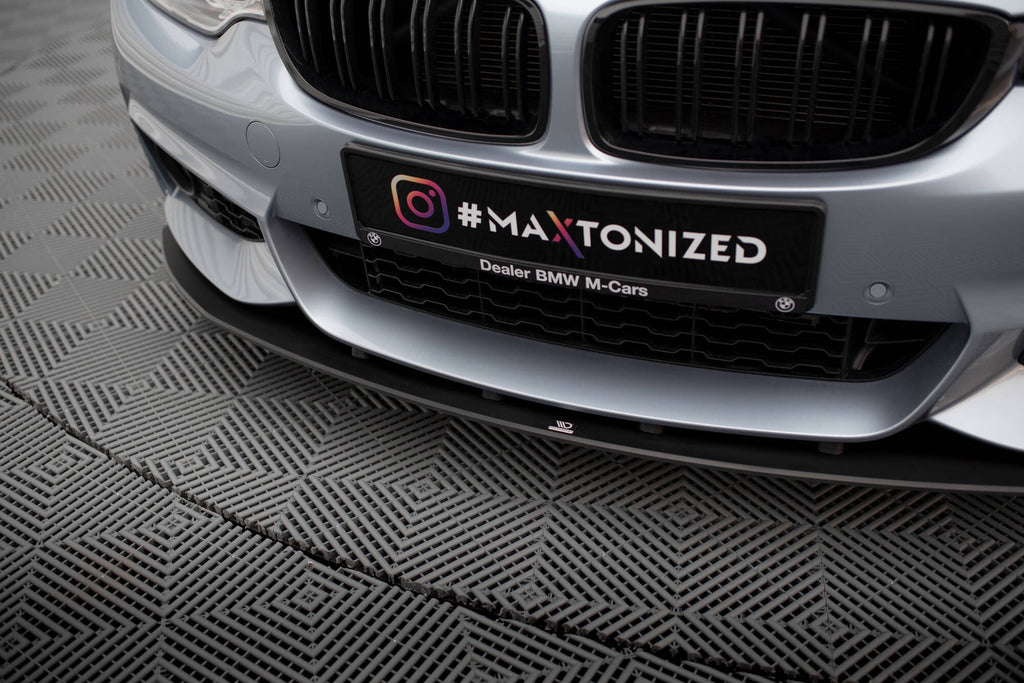 Maxton Design Street Pro Street+ Spoilerlippe Front Ansatz passend für BMW 4er Coupe / Gran Coupe / Cabrio M-Paket F32 / F36 / F33