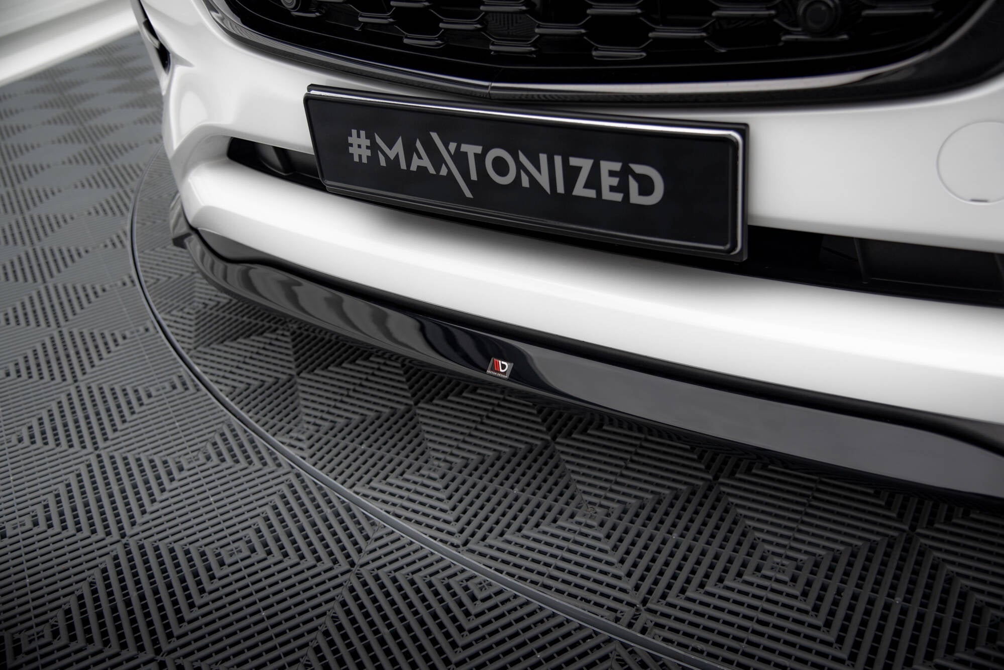 Maxton Design Street+ Spoilerlippe Front Ansatz V.2 passend für Mazda CX-60 Mk1 schwarz Hochglanz