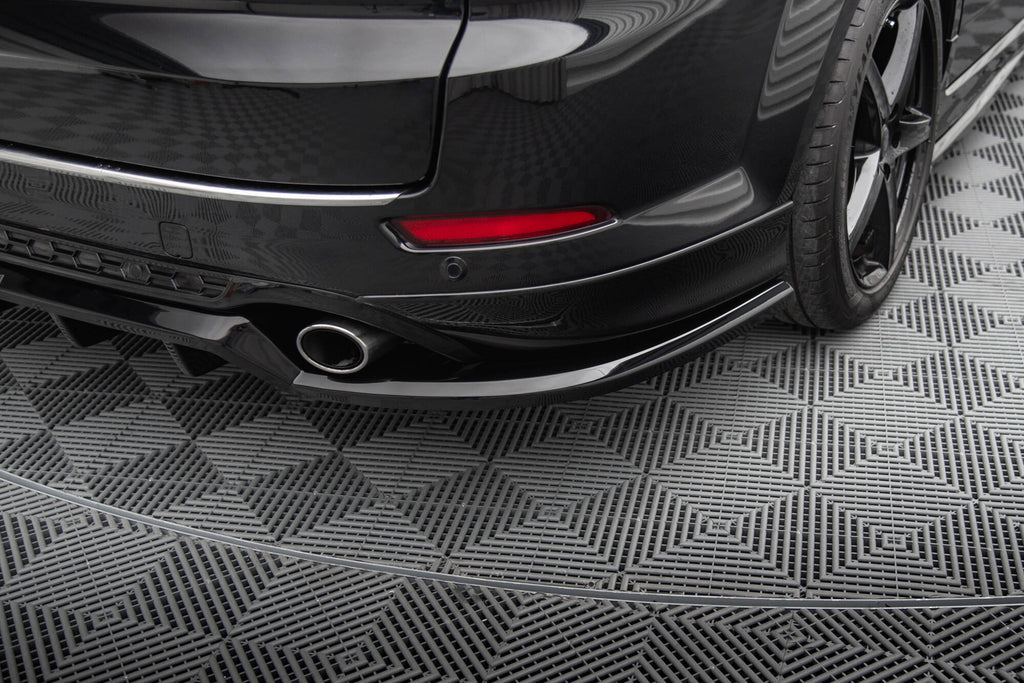Maxton Design Street+ Mittlerer Diffusor RACE passend für Ford Mondeo ST-Line Kombi Mk4 Facelift schwarz Hochglanz
