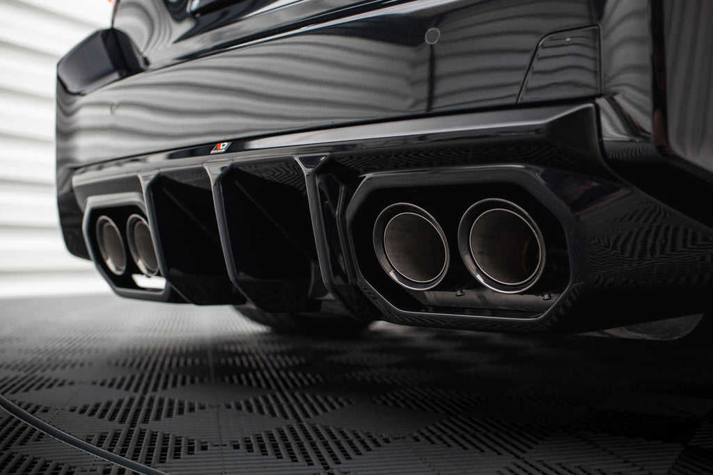 Maxton Design Diffusor Heck Ansatz V.2 passend für BMW M2 G87 schwarz Hochglanz