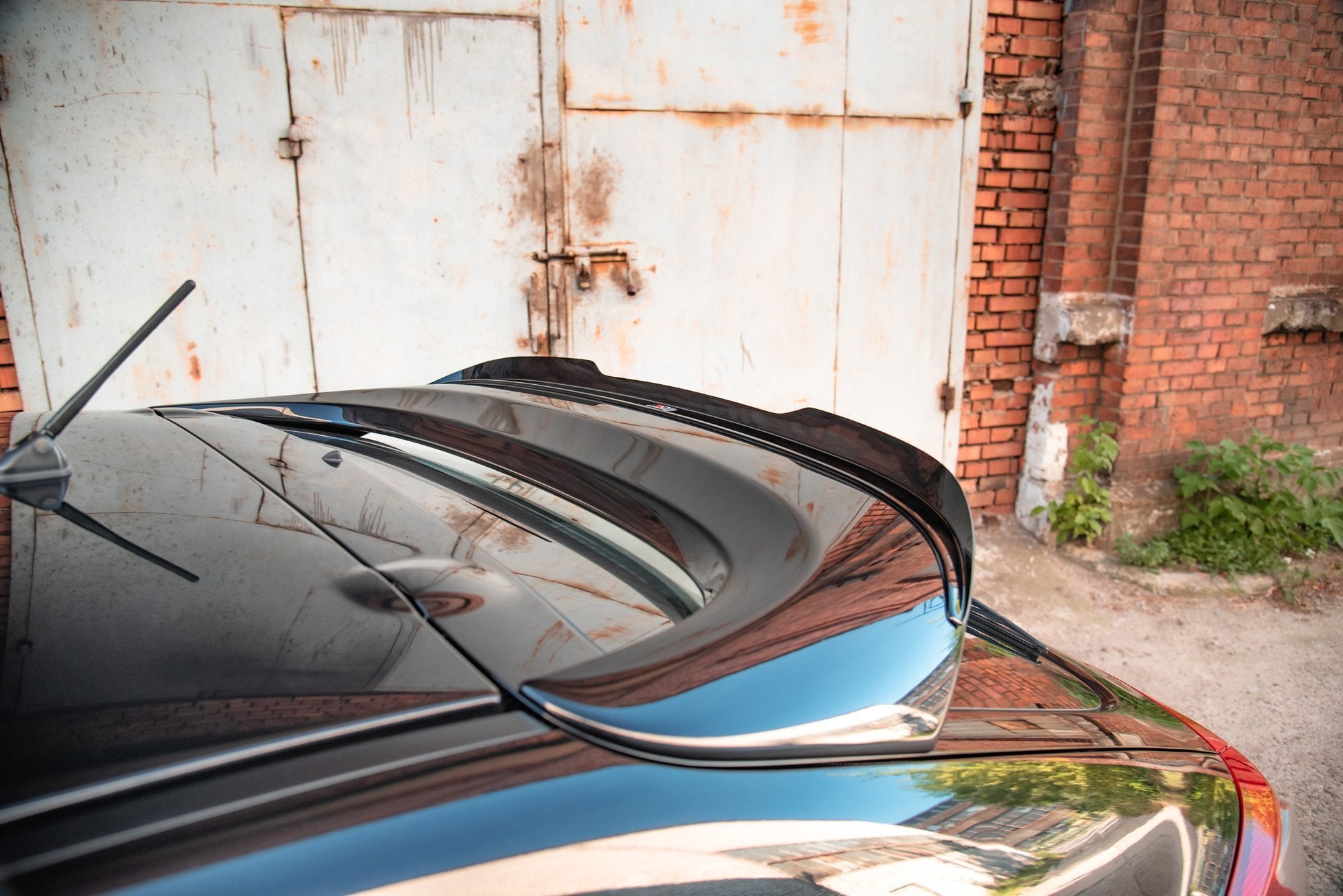 Maxton Design Spoiler CAP passend für Mitsubishi Lancer Sportback Mk8 schwarz Hochglanz