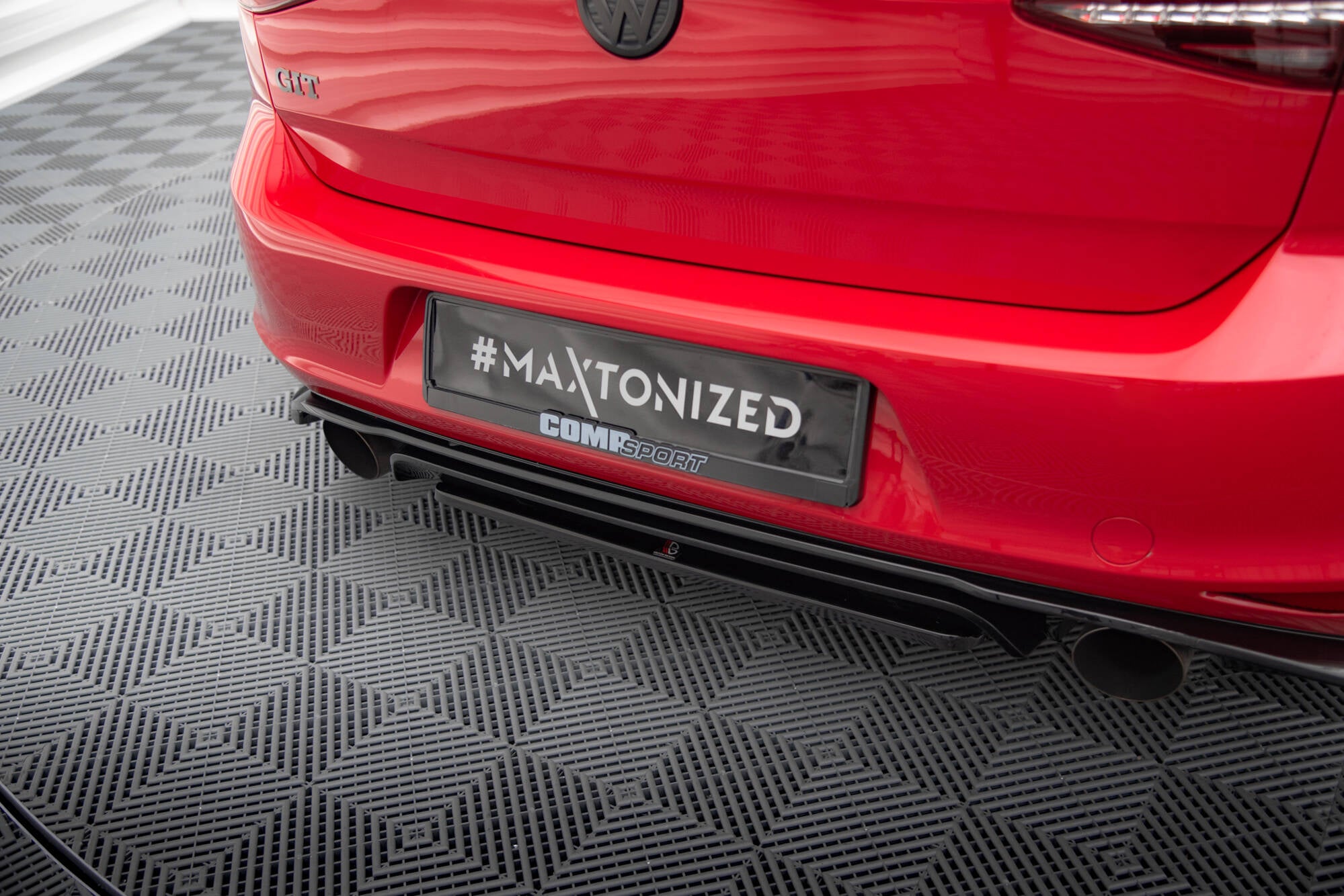 Maxton Design Heckansatz VW GOLF Mk7 GTI CLUBSPORT für Volkswagen Golf Mk7