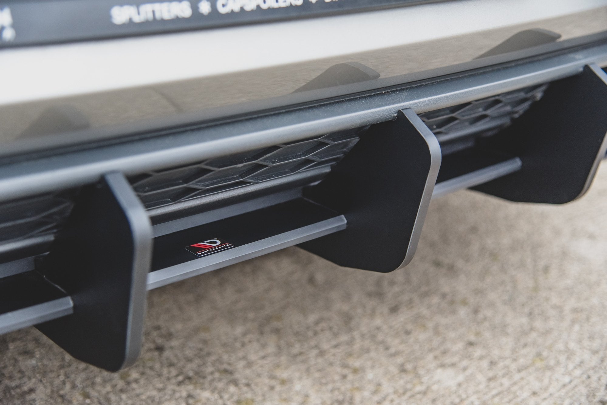 Maxton Design Diffusor Heck Ansatz passend für Heckschürze V.2 passend für VW Golf 7 GTI