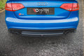 Maxton Design Heckansatz Audi S4 / A4 S-Line B8 Limousine schwarz Hochglanz für Audi A4