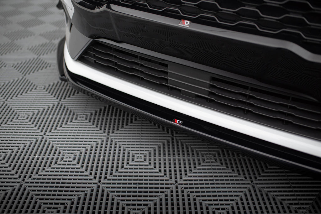 Maxton Design Street+ Spoilerlippe Front Ansatz V.4 passend für Ford Fiesta Mk8 ST / ST-Line schwarz Hochglanz