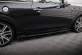 Maxton Design Street+ Seitenschweller Leisten passend für Mini Cooper S F56 Facelift schwarz Hochglanz