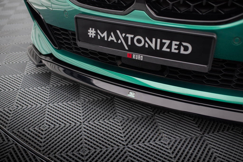 Maxton Design Street+ Spoilerlippe Front Ansatz V.1 passend für0 BMW M135i F40 schwarz Hochglanz für BMW 1er F40