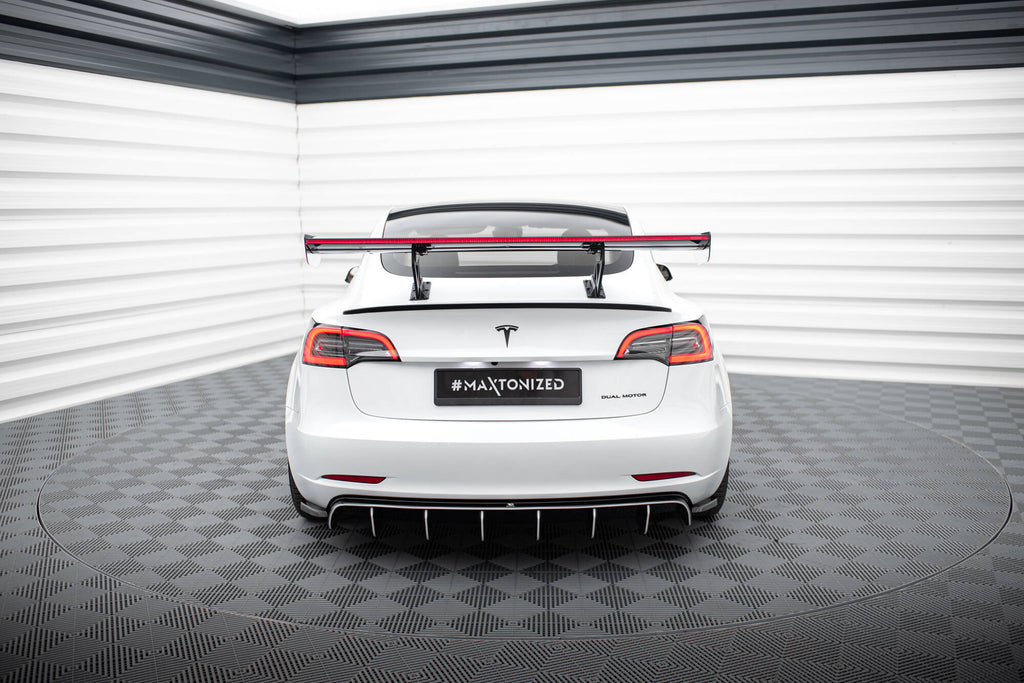 Maxton Design Carbon Spoiler + LED Tesla Model 3 für Tesla Model 3 Mk1