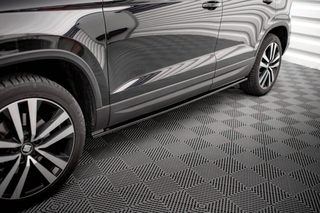 Maxton Design Street+ Seitenschweller Leisten passend für Seat Ateca Mk1 schwarz Hochglanz