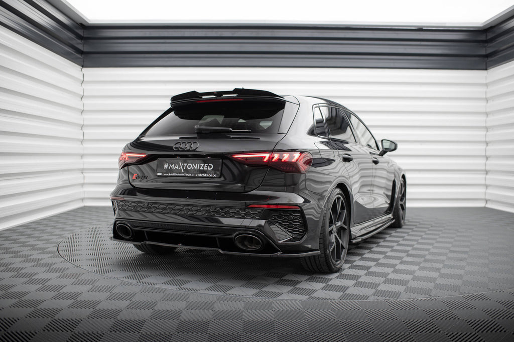 Maxton Design Heckansatz Audi RS3 Sportback 8Y schwarz Hochglanz für Audi A3