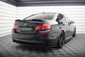 Maxton Design Heck Ansatz Flaps Diffusor passend für L + R BMW 5er M-Paket Limousine /Touring F10/F11 (mit zwei Einzel Endstücken) schwarz Hochglanz