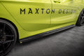Maxton Design Street+ Seitenschweller Leisten passend für V.4 BMW 1er M-Paket/ M135i / 128ti F40 schwarz Hochglanz
