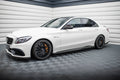Maxton Design Street+ Seitenschweller Leisten V.2 passend für Mercedes-AMG C63 Limousine / Kombi W205 / S205 schwarz Hochglanz
