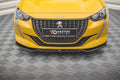 Maxton Design Front Ansatz V.1 für Peugeot 208 Mk2 schwarz matt