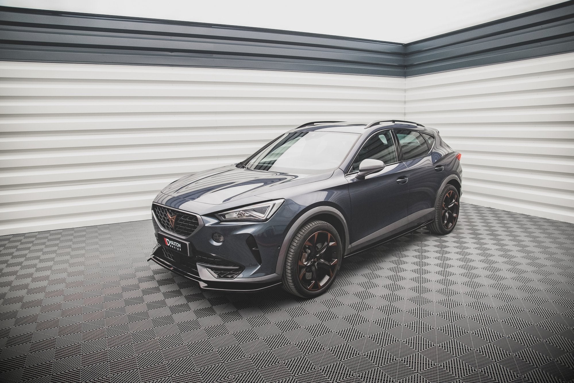 Maxton Design Street+ Spoilerlippe Front Ansatz V.3 passend für Cupra Formentor schwarz Hochglanz