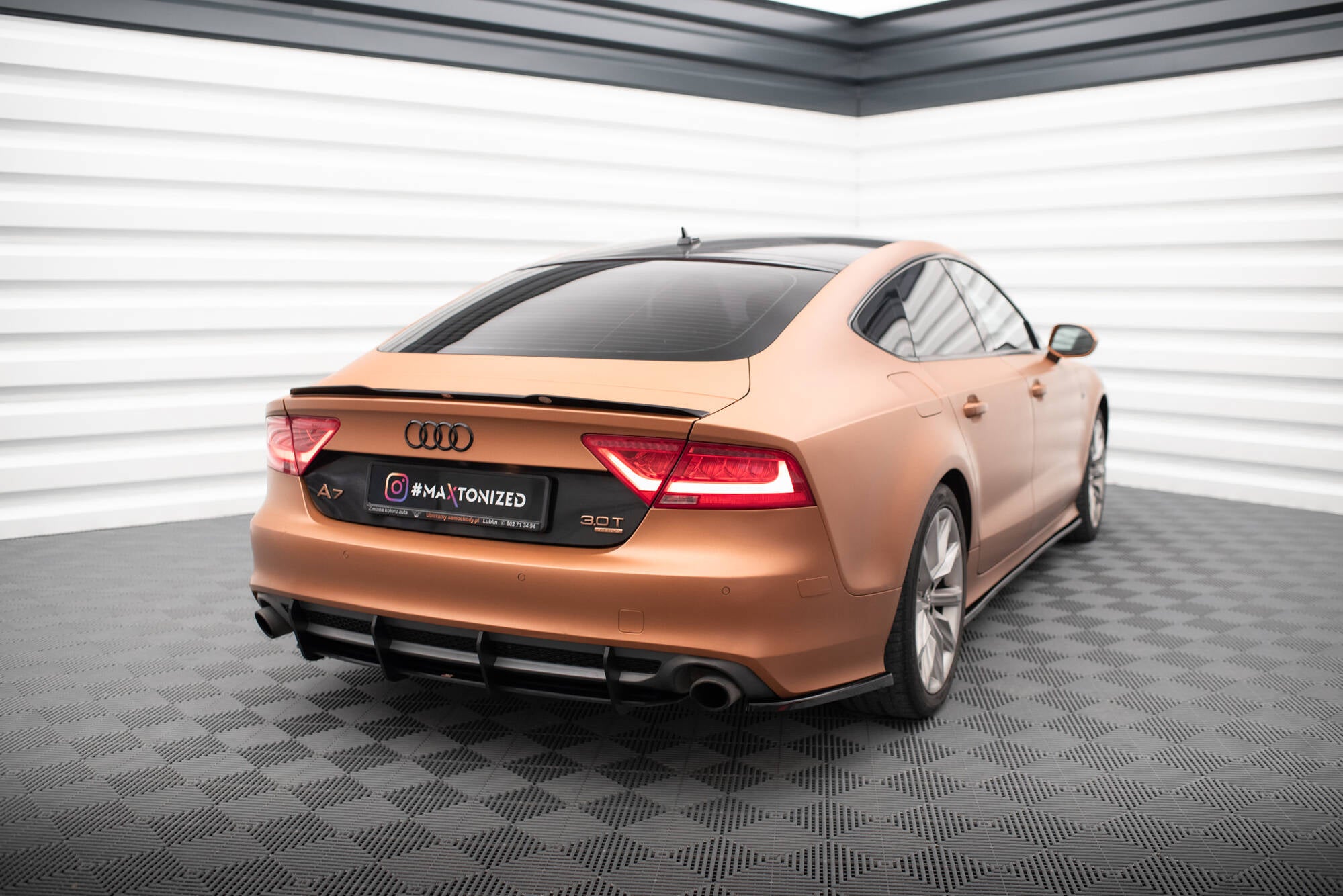 Maxton Design Street Pro Heckschürze passend für Audi A7 S-Line C7