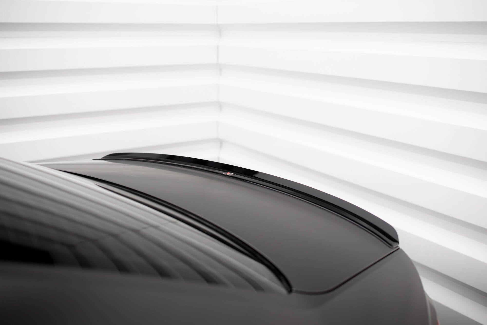 Maxton Design Spoiler CAP V.2 passend für Audi S4 / A4 Standard / S-Line / Competition Limousine B9 / B9 Facelift schwarz Hochglanz