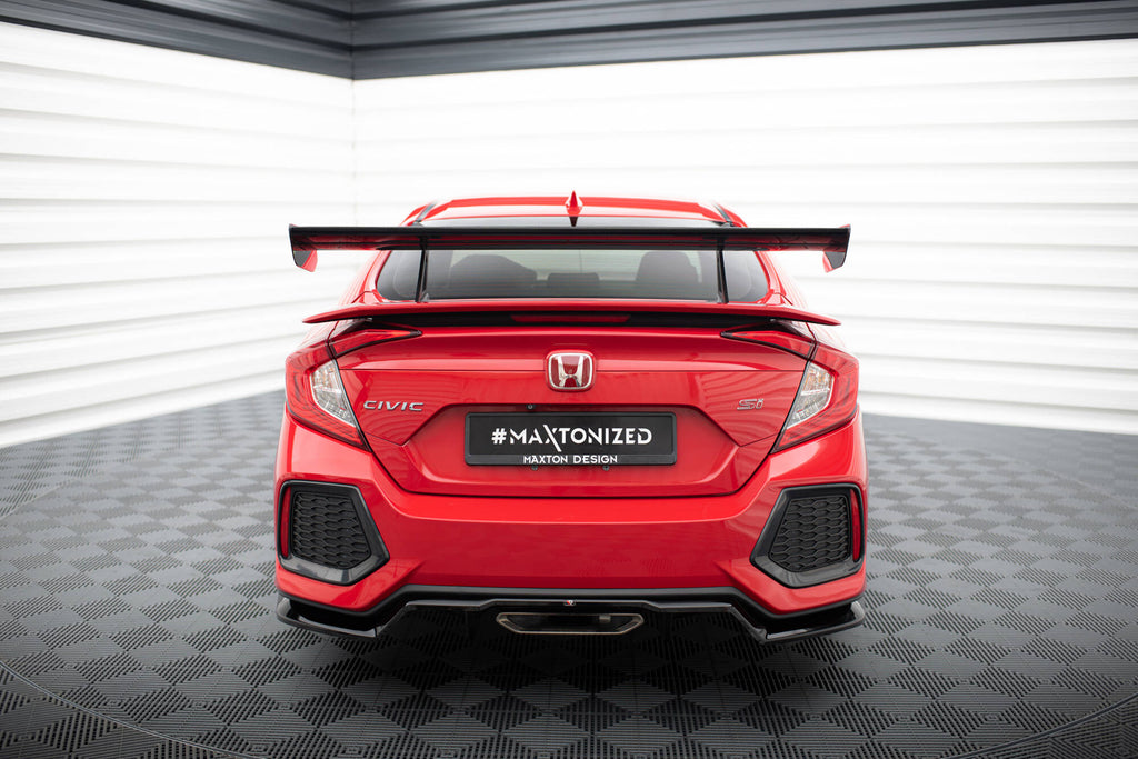 Maxton Design Carbon Spoiler With Upper Swan Mounting Honda Civic SI Mk10 für Honda Civic Mk10