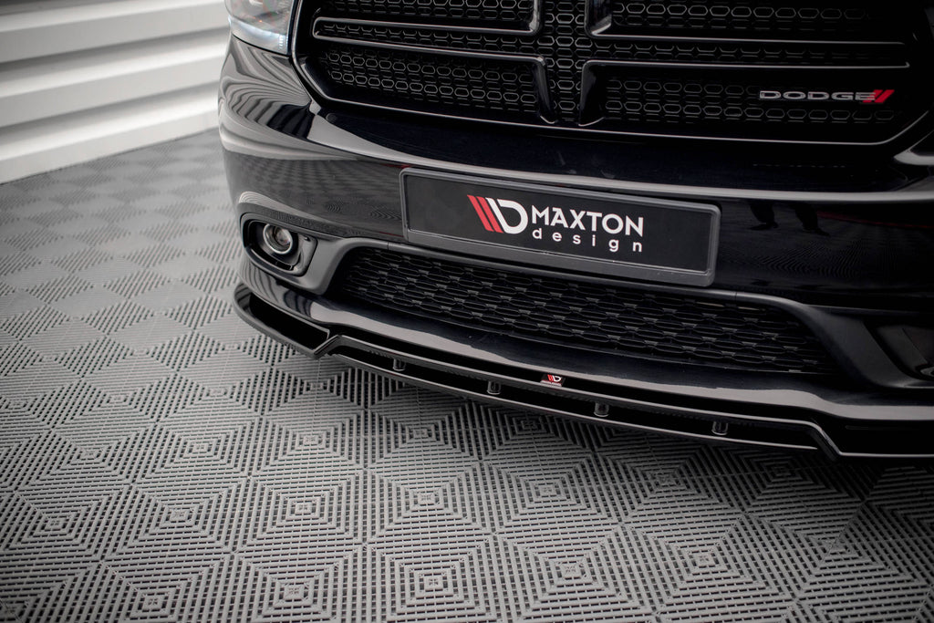 Maxton Design Street+ Spoilerlippe Front Ansatz passend für Dodge Durango RT Mk3 schwarz Hochglanz