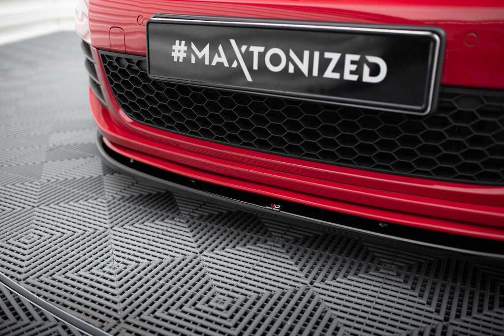 Maxton Design Street+ Spoilerlippe Front Ansatz passend für VER.2 VW GOLF 6 GTI schwarz Hochglanz