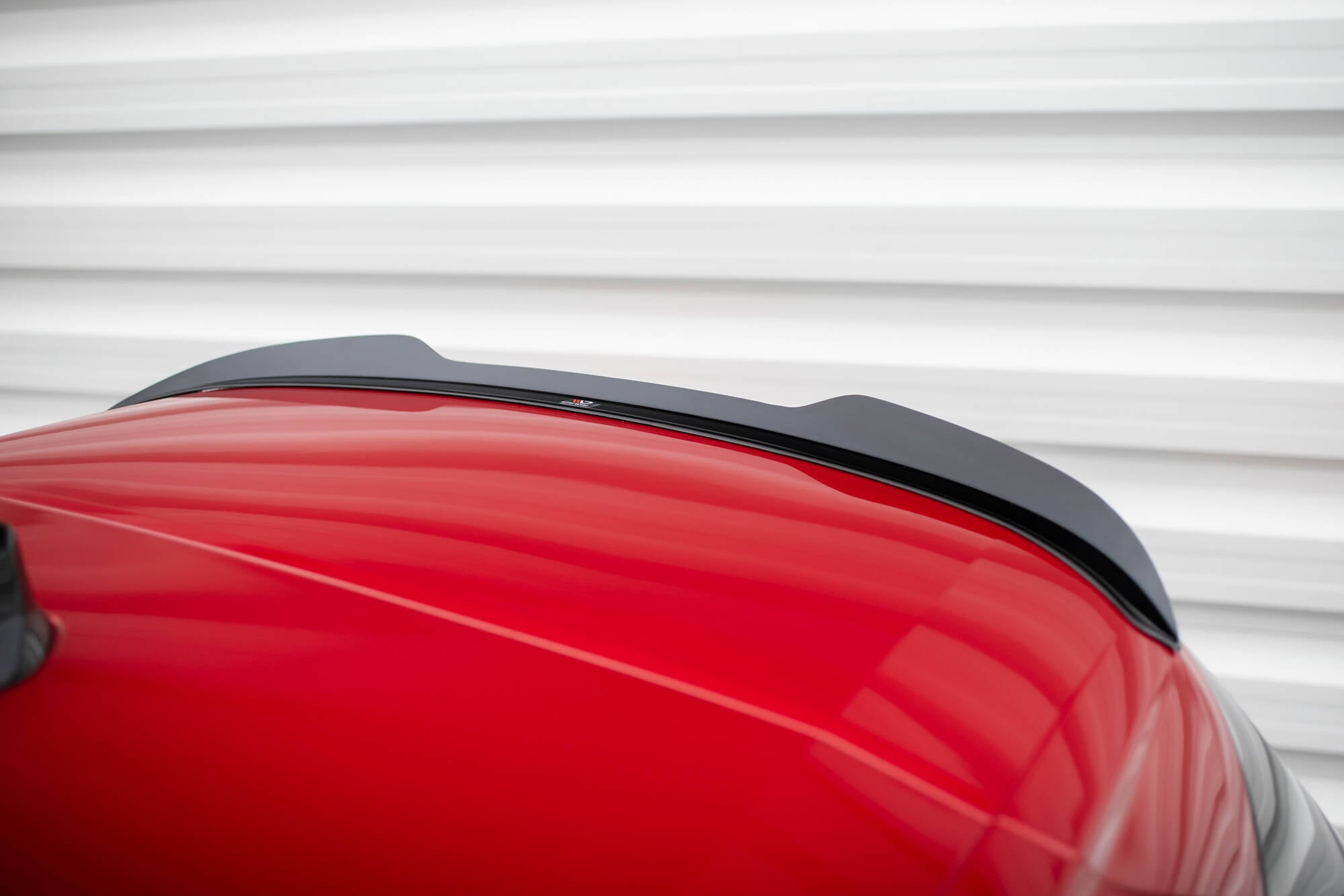 Maxton Design Spoiler CAP passend für Peugeot 308 SW Mk3 schwarz Hochglanz