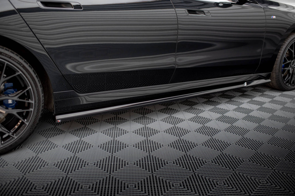 Maxton Design Street+ Seitenschweller Leisten passend für BMW 7 G70 schwarz Hochglanz
