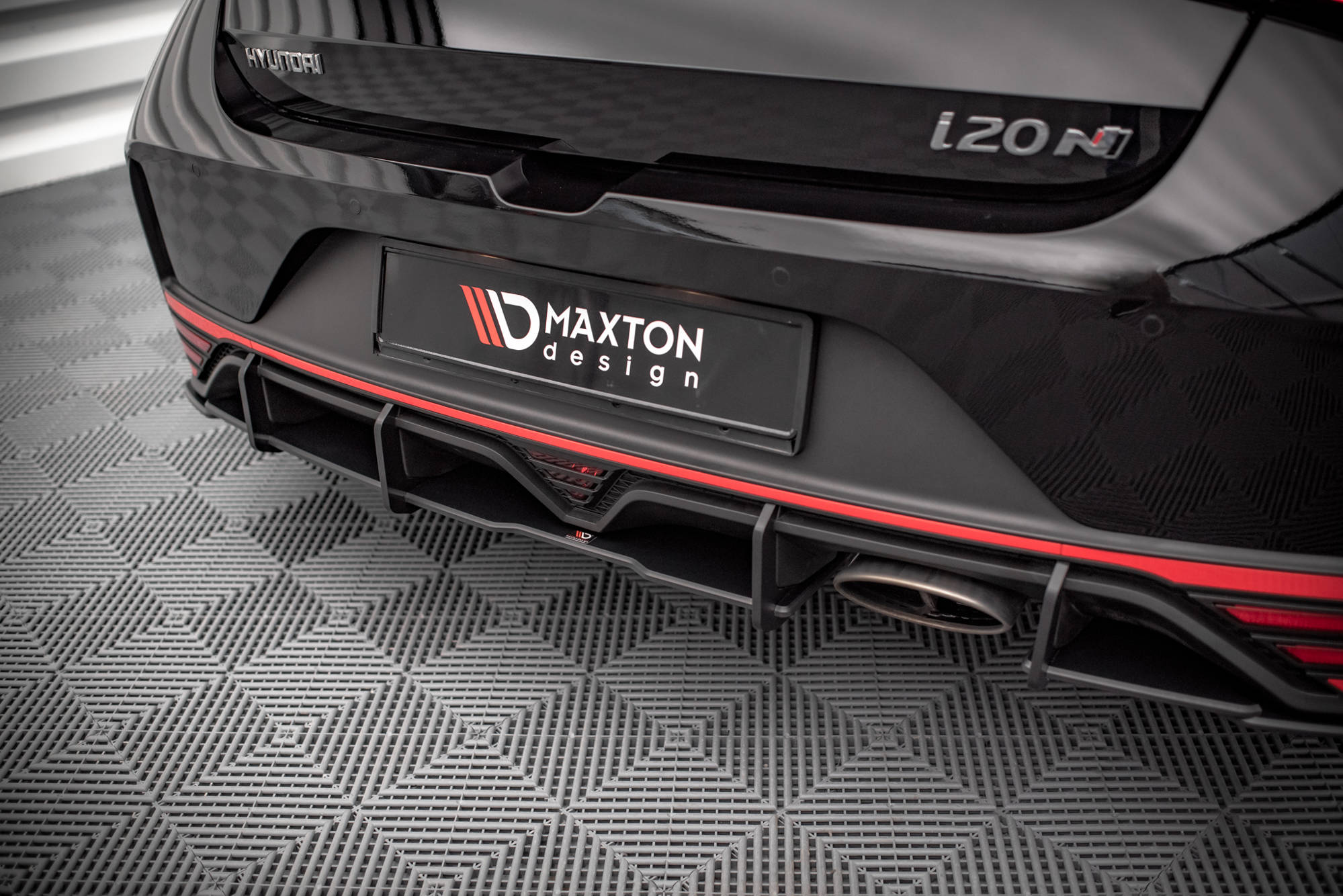 Maxton Design Street Pro Heckschürze passend für Hyundai I20 N Mk3