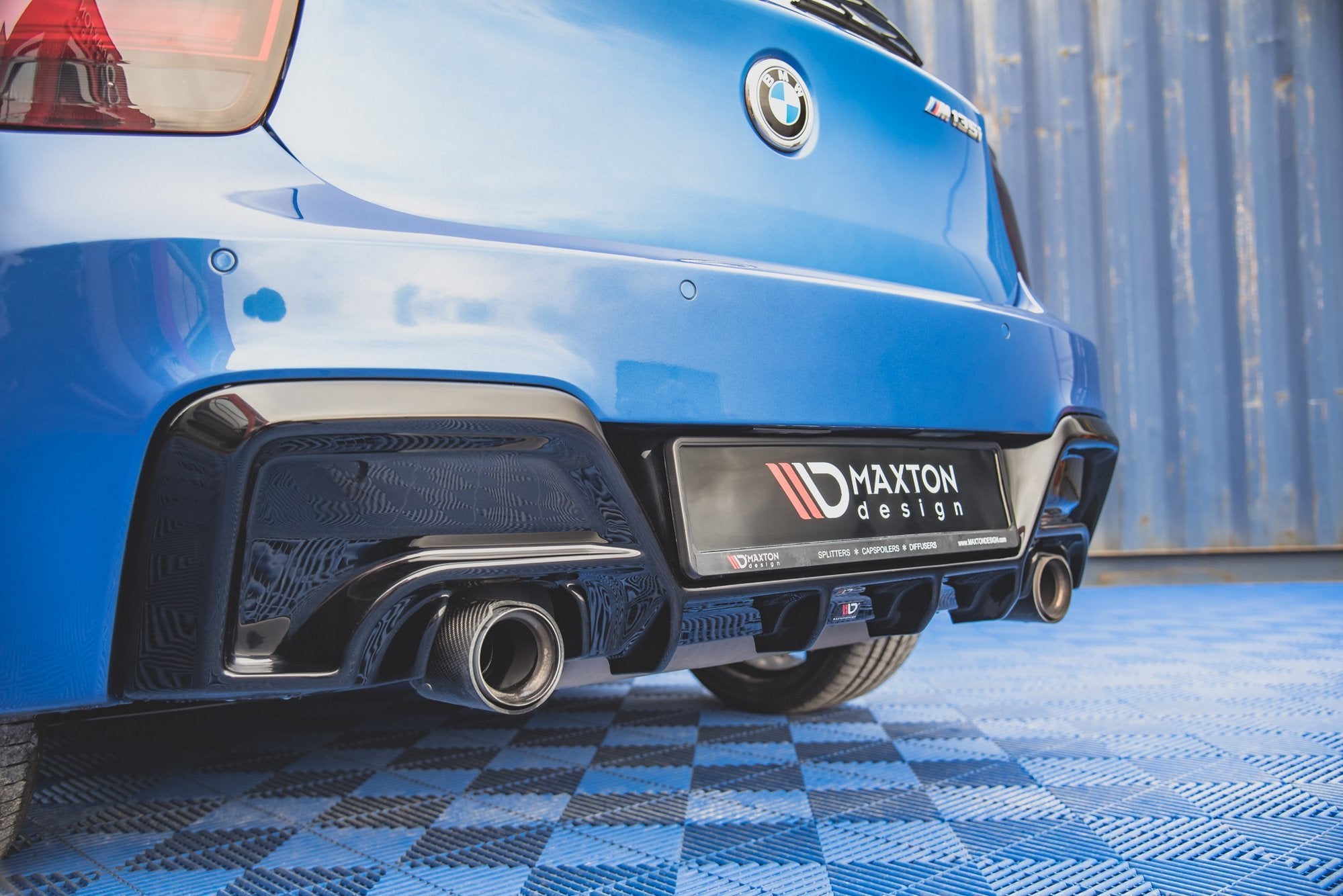 Maxton Design Diffusor Heck Ansatz V.1 passend für BMW M135i F20