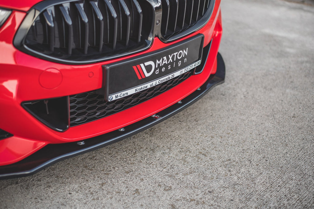 Maxton Design Street+ Spoilerlippe Front Ansatz V.1 passend für BMW 8 Coupe G15 / 8 Gran Coupe M Paket G16 schwarz Hochglanz