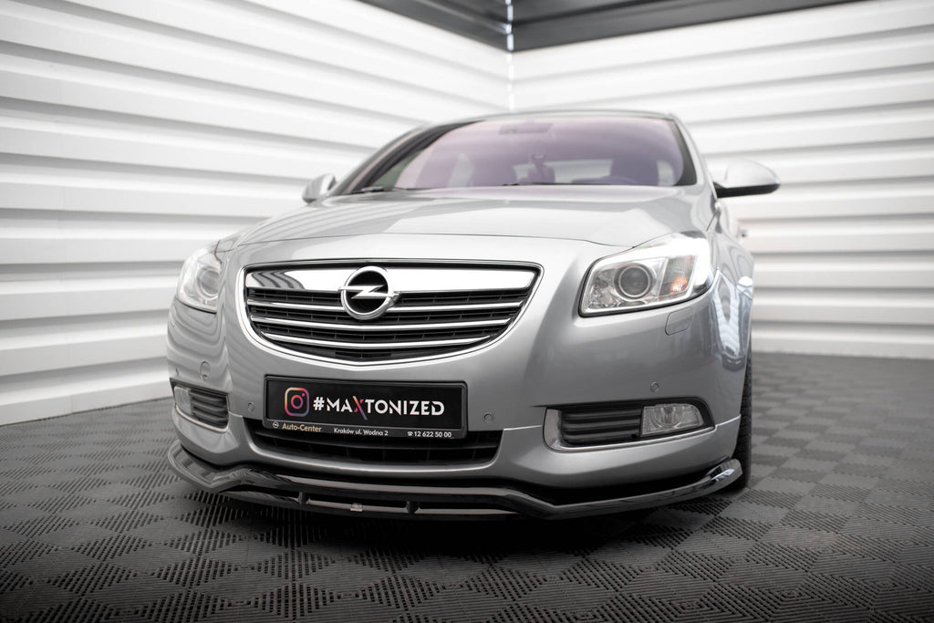 Maxton Design Street+ Spoilerlippe Front Ansatz passend für Opel Insignia OPC-Line Mk1 schwarz Hochglanz