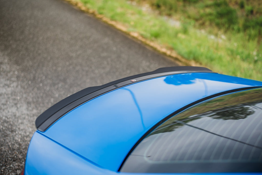 Maxton Design Spoiler CAP passend für Audi A4 Limousine B8 / B8 Facelift schwarz Hochglanz