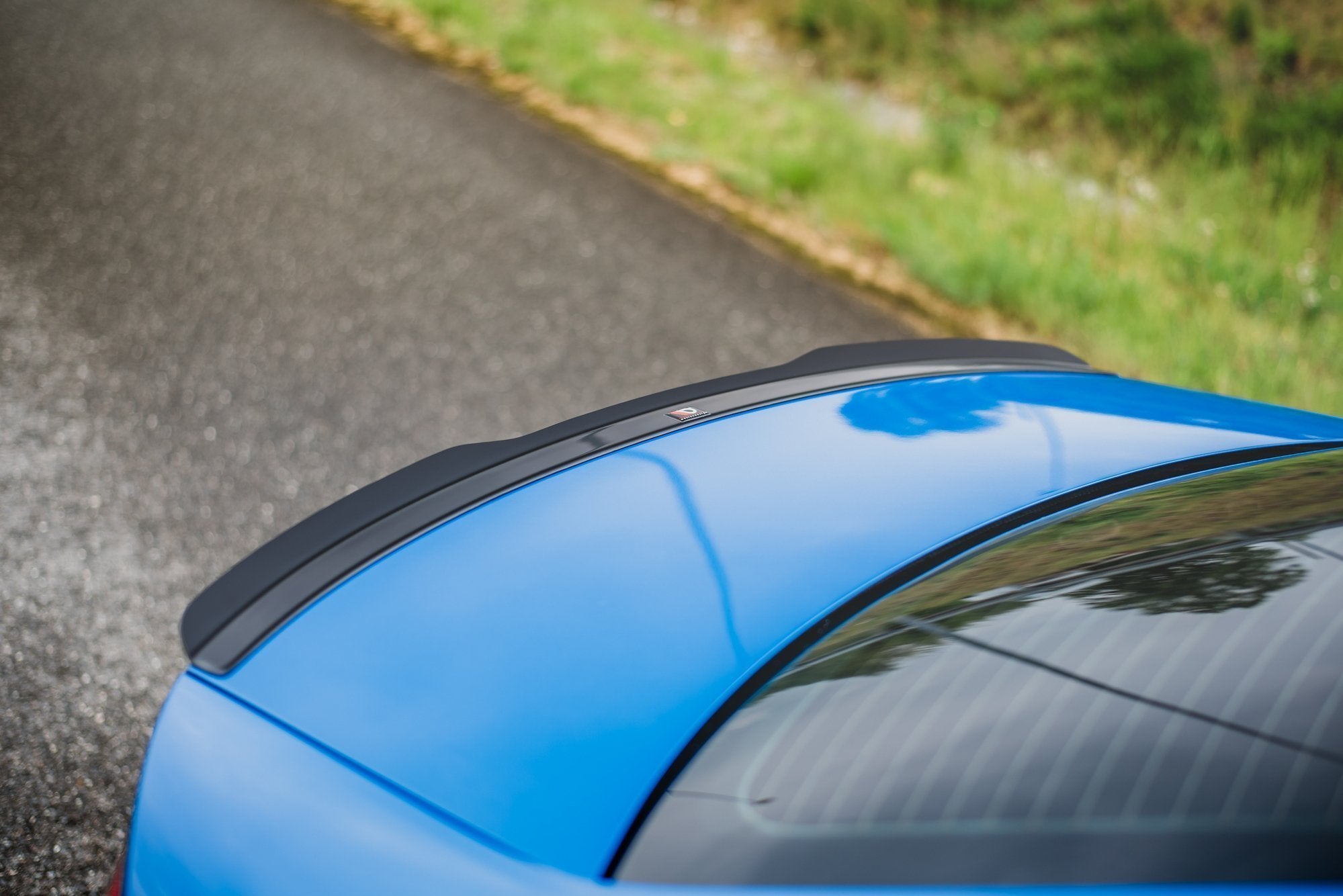 Maxton Design Spoiler CAP passend für Audi A4 Limousine B8 / B8 Facelift schwarz Hochglanz