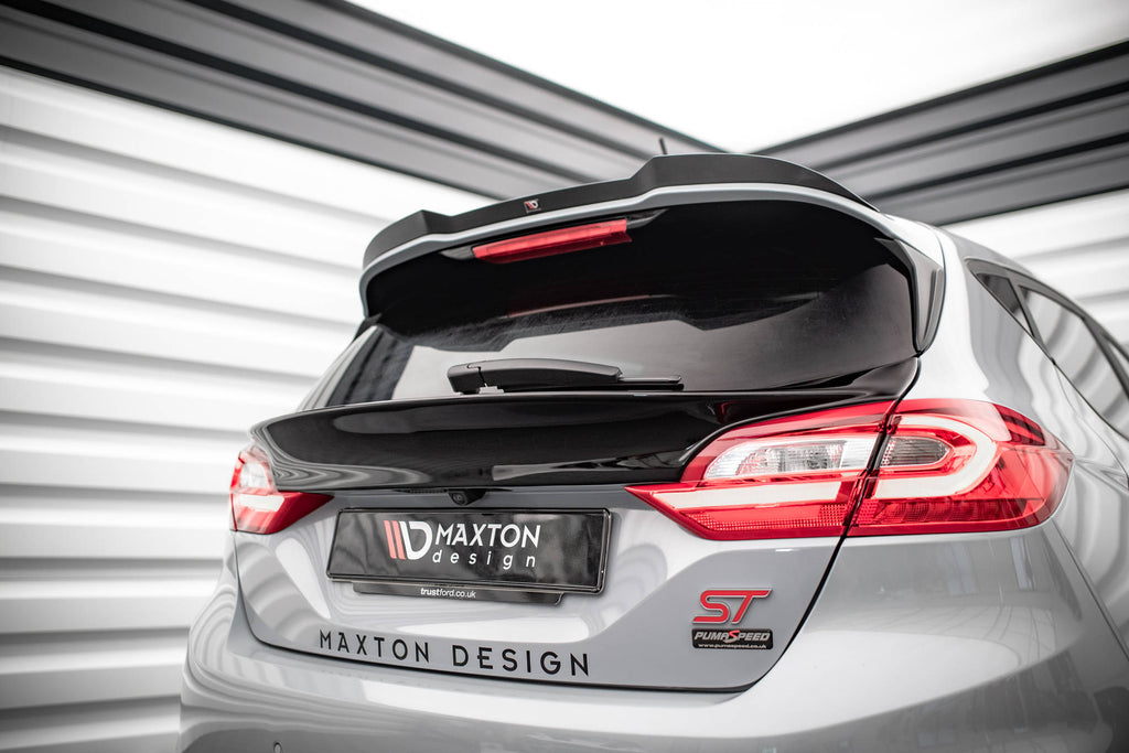 Maxton Design Heckscheiben Spoiler passend für Ford Fiesta Standard/ ST-Line/ ST schwarz Hochglanz